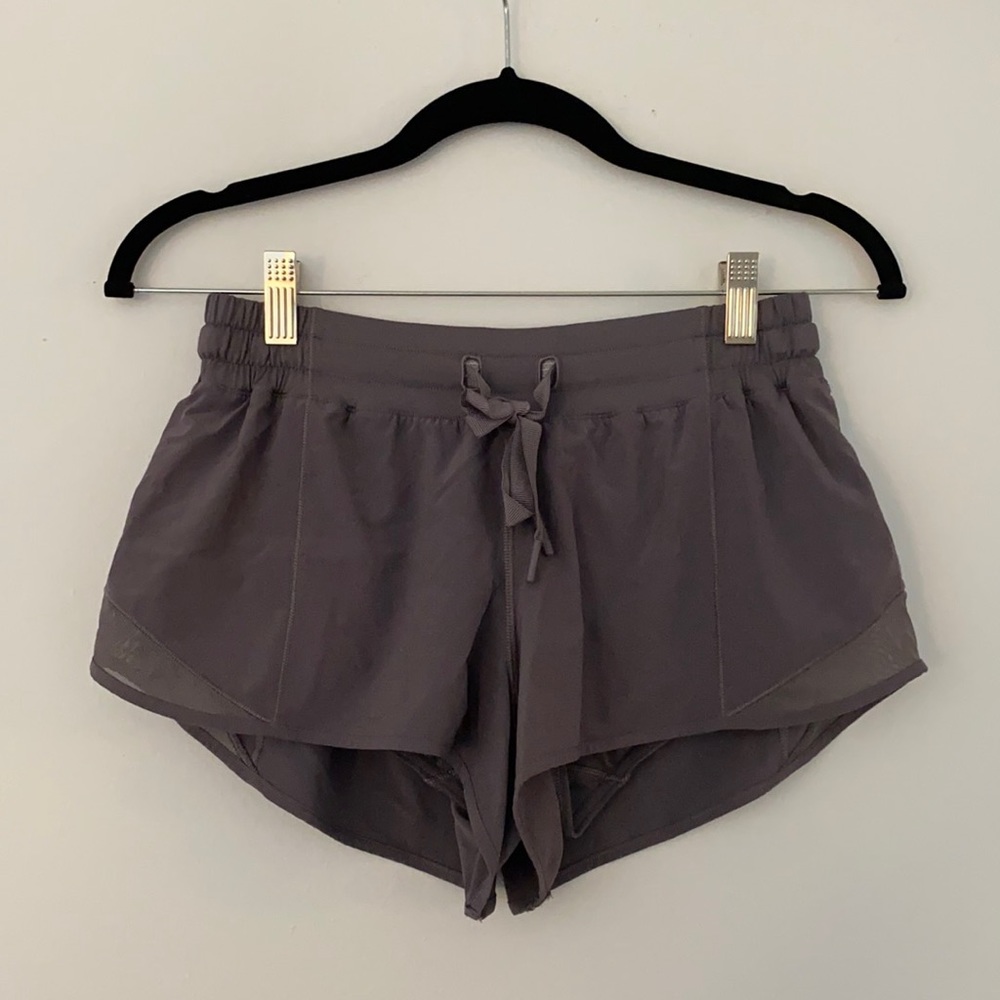 Purple lululemon shorts